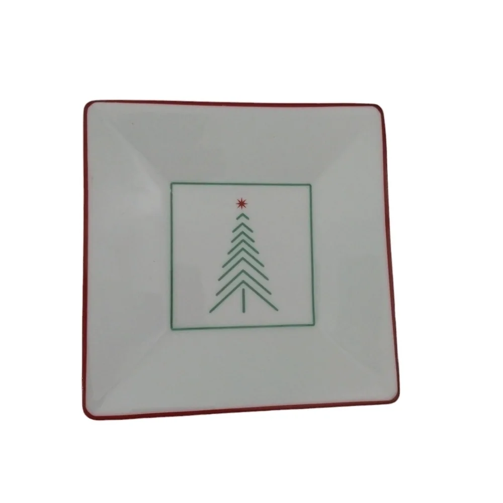 Crate & Barrel christmas plates appetizer plates